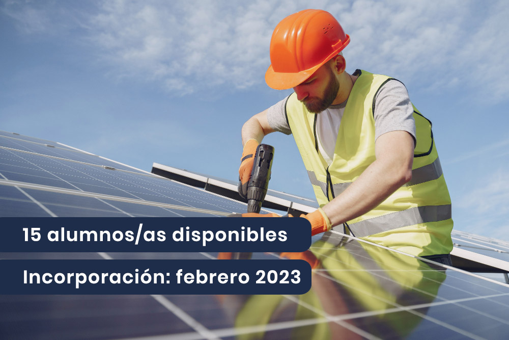 Montaje y mantenimiento de instalaciones solares fotovoltaicas